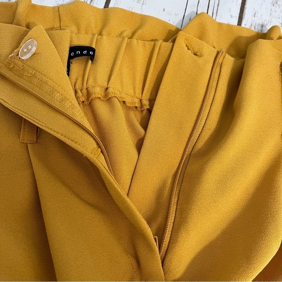 Haute‎ Monde Mustard Yellow Ankle Pants Size Medium - Picture 4 of 13